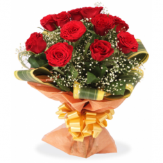 Lovely Red Roses Bouquet – Roses – Flowers By Types – Flowers