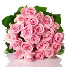 25 Pink Roses Bouquet – Roses – Flowers By Types – Flowers