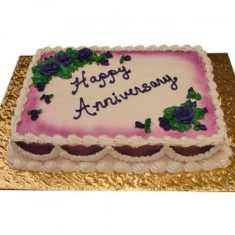 Square Shape Anniversary Cake – Chocolate – By Flavour – Cakes