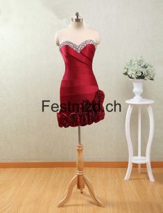 Mantel/Spalte Herzausschnitt Paillettened Blumen Mini Abiballkleider – Festmzd.ch