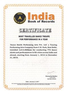 Accomplishments | DanceSmith The fastest growing Dance Production Company