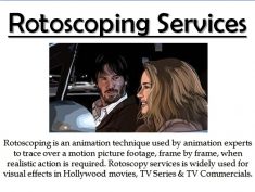 3D Services India is a premiere VFX Rotoscoping Outsourcing Company. We are a Rotoscoping Studio ...