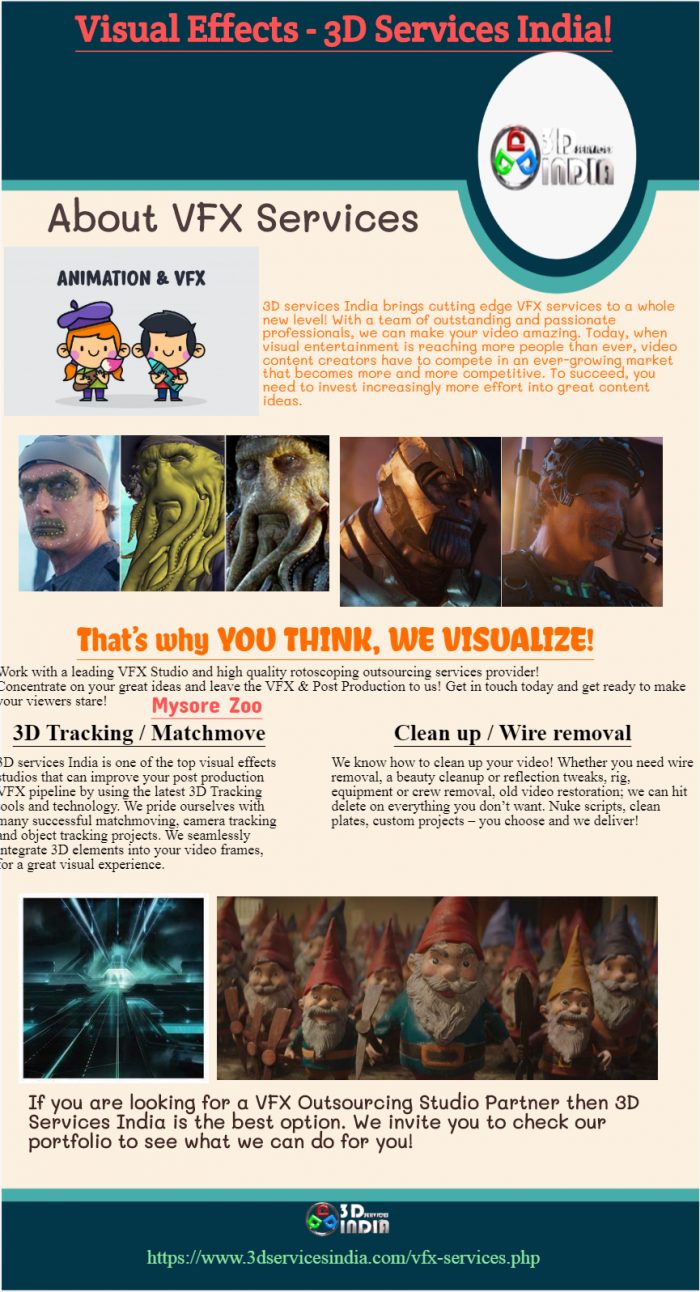 VFX Services. In filmmaking, visual effects (abbreviated VFX) are the processes by which imagery ...