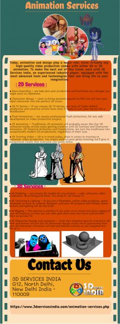 3D SERVICES INDIA is a 3D Animation Company provides 3D Character Animation, 3D Animation Art an ...