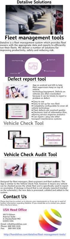 Fleet management tools like software and GPS tracking implementation allows you to track fleet d ...