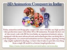 3D SERVICES INDIA is a 3D Animation Company provides 3D Character Animation, 3D Animation Art an ...