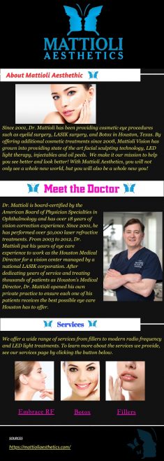 Are you looking for best plastic or cosmetic surgery center in Houston? At Mattioli Aesthethics, ...
