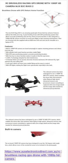The new MJX Bugs B2C is an amazing quadcopter Drone that has advance features without the hefty  ...
