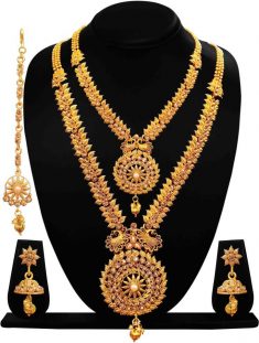 ARTS CHETAN Brass Jewel Set  (Gold)