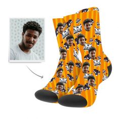 Custom Photo Socks- Sport Style Hockey – Funny Face Socks – MyPhotoSocks