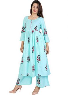 6TH AVENUE STREETWEAR Cotton Kurti with Palazzo Set for Women