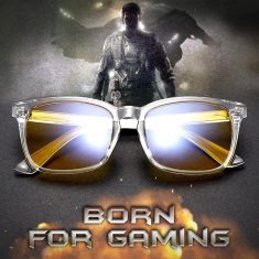 Gaming Glasses – Blue Light Blocking For Computer/Phone Clear Crystal – EyeWearShop