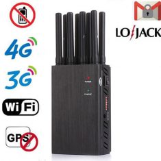 Brouilleur LOJACK 8 antennes telephone portable signal de 3G/CDMA 4G WIFI GPS