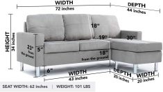 9 Best Cheap Sectional Sofas under 500 Dollars in the US