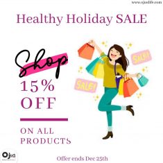 Healthy Holiday Sale – Upto 15% OFF on All Products