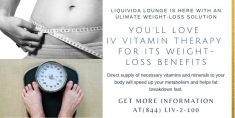 Losing Weight has not been easier before LQV Vitamins IV drip