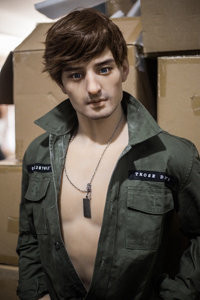 Handsome Manly Green Coat Male Real Doll Alexander