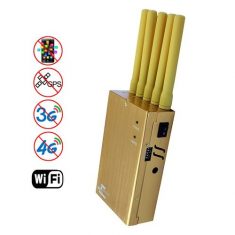 Best Selling Gold Handheld GSM Signal Jammer for GPS WiFi Bluetooth Cell Phone