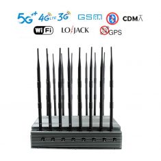16 Antennen Leistungsstarker Hochleistungs GSM UMTS 4G 5G WLAN GPS LOJACK UHF UKW Störsender