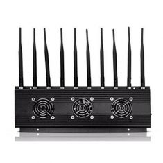 10 Antennas 60W Super High Power 2G 3G 4G 5G Cell Phone Jammer 5.8G WIFI,global 5G signal blocke ...