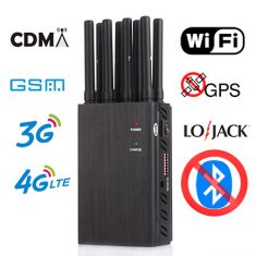 Portable 8 Bands Portable Cell Phone Jammers 2G 3G 4G LTE Wimax 5G Evolution WIFI GPS [jammer170 ...