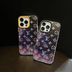 星空柄 iphone15ケース ルイ ビトン風