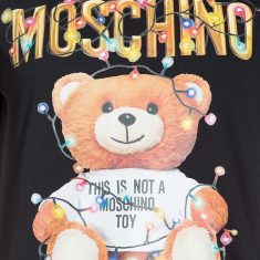 Moschino Christmas Teddy Bear T-Shirt Black