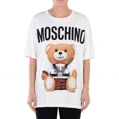 Moschino Punk Teddy Bear T-Shirt White