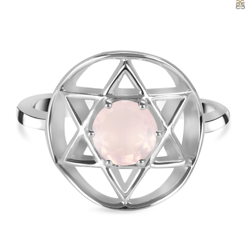 Blushing Beauty: Rose Quartz Ring