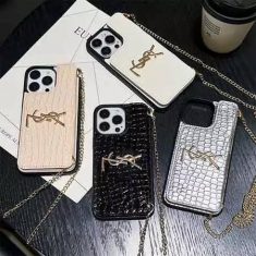 イヴサンローラン風 クロコダイル iPhone16 Pro Max ケース