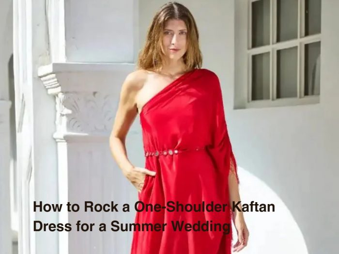 How to Rock a One-Shoulder Kaftan Dress for Summer