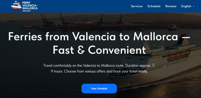 Valencia Palma ferry tickets from €34 – Trusted Canada Travel Booking