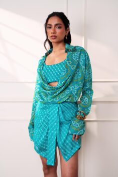 Buy Trendy Knot Seafoam Skorts Online